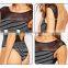 Custom design soft handfeel stretch stripe backless sexy young girls bathing suit