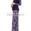 latest clothing designs Evening Abaya Tight Sleeve Lace Blouse Maxi Skirt 2 Pieces Suit Abaya