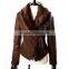 2014 hot selling all types of casual cheap PU woman leather jacket