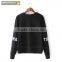 French Terry Pullover Printed Sweatshirt With Embroidery for Women