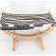 wooden Cat hammock with cushion soft pet bed durable