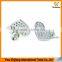 2017 new fashion inlay zircon Platinum plating love heart earrings