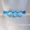 Triple Hydrangea Flowers Pearl Center Sash Belt For Kids