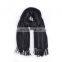 TOROS 2017 Tassel Black Blue color Stripe Scarf