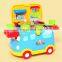 Hot sale good design vehicle kitchen toy set for children