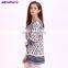 2017 Hot Selling In Stock Women Summer Boho Border Printed Tunic Tops
