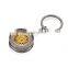 Car Auto Tuning Parts Key Chain Gold-Color BBS Wheel Rime Keychain Keyring