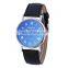 Hot sale cheap mens watch geneva watch leather watch strap