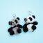 China Manufacture Plush Stuffed Panda Toy White Black Color
