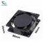 Black 8025 DC 12V/24V Laptop Cooling Fan 2 Terminal Brushless Blower Cooler For Computer CPU PC Case Home