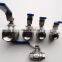 2pc ball valve SS304 SS316 small water switch stainless steel ball valve