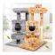 Light weight durable cat climbing tree rack with cat scratching post