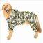 High Quality Classic Waterproof Pet  Clothes Rain Jacket Dog Hooded Rain Coat For Medium And Large Dogs