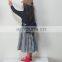 2020 girls skirt autumn and winter Japanese parent-child wear girls plaid stitching dress