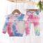 Baby Tie-dye Suit Autumn Winter Pullover Long Sleeves + Trousers 1-6Y Kids Boy Girl Elastic Waist Ribbed Closing Spring Clothing