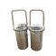 Custom 304 OEM Portable stainless steel filter basket filter