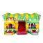 Jungle Theme Inflatable Jump Bouncer Kids Jumping Castle Bounce House With 2 Slides