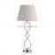 Hot sale custom logo iron base cheap reading table lamp modern luxury for nightstand