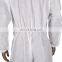 Painters  beauty salons  cleaning companies use white color Dustproof and breathable pp disposable coveralls without hood