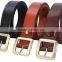 square buckle of 38mm width hot sale man's genuine leather belt