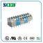 Dual Row Screwless PCB Terminal Block Connector 3.5mm Pitch