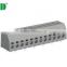 termin Block 300V 10A Grey PCB Screwless Terminal Blocks 5.00mm Pitch Right Angle Wire Inlet