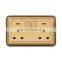 Type 86 UK Standard 3 Pin Wall Socket With Switch 13A Copper Wire Drawing Panel Sockets And Switches Electrical With LED Light