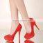 8 years of manufacture new coming lady platform crystal dress high heel shoes