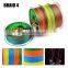 Amazon 4 Weaves PE Fishing 100m Per Spool Japanese  High Quality 5 Color Braided Multicolor PE Line