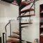 Staircase manufacturer unique design wood treads residential small spiral stair
