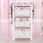 Home Furniture Ironing Board Wooden Ironing Cabinet With Wicker Drawer