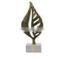leaf design brass antique sculpture