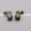 Hydraulic compression tube adapter 2 Way carbon steel equal 90 Degree Elbow Pipe Fittings Right Angle Ferrule Connector