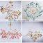 Natural Chandeliers Living Room Colorful Luxury Agate Phoenix Tail Agate Stone Chandelier LED Lamp
