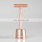 Eco-friendly Metal Barber Stainless Steel Rose Gold Double Edge Blade Reusable Safety Razor Shaving Set Stand for Men