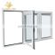 water proof modern white double glass tilt and turn aluminum window with inward blinds used for apartment