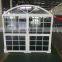 White color PVC frame windows with double tempered glass