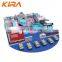 Children macaroon theme climber ball bounce castle playground with slide kids soft play equipment