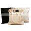 High quality hot sale vintage white beige eco friendly blank hand cotton canvas jute bag women striped school canvas tote bag