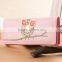 Stock Wholesale Blue Orange Pink Black Fuschia Yellow Owl Printing PU Leather Hasp Women Lady Female Wallet Owl