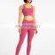 Nude Feeling Sexy Straps Bra Match Front Cross Leggings Two Piece Yoga Suit Set Women Gym Sports Outdoor Wear Fitness Clothes