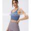 Ribbed Sexy U Back Built In Bra Yoga Crop Tank Top Women Anti-Bacterial Fitness Athletic Workout Gym Active Wear Sports Bra Top