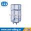 Warehouse nesting mesh rolling security cage