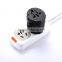 multifunctional wall charger with different plug adapter black