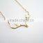 14k Gold Antler Necklace,Jewelry Gold Necklace wit Deer Antler , Wedding Gift Bridesmaid Jewelry