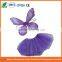 2016 New Party Butterfly Tutu Dress Fairy Wings Kids Pettiskirt Children Petticoat Blue