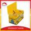 yellow bus design MDF wooden kids toy box