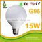 New Plastick clad Aluminum 15W LED Bulb lights G95 with SMD2835                        
                                                Quality Choice