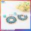 Multicolor fashion women's zircon and alloy drop earrings