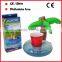 PVC coconut tree inflatable island floating drink rafts /bottle holders for pools and lakes